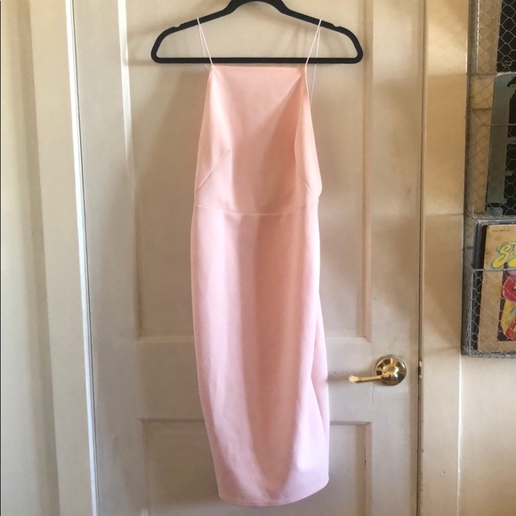ASOS Dresses & Skirts - ASOS sz 6 pink backless midi dress